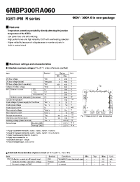 Datasheet 6MBP300RA060 производства Fuji