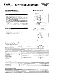 Datasheet 6RI100E-060 manufacturer Fuji