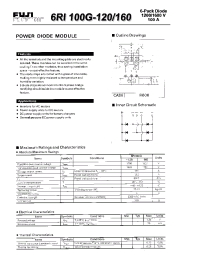 Datasheet 6RI100G-160 manufacturer Fuji