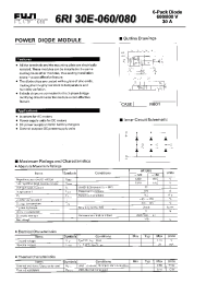 Datasheet 6RI30E-080 производства Fuji