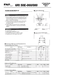 Datasheet 6RI50E-060 manufacturer Fuji