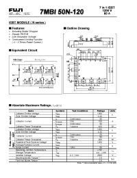 Datasheet 7MBI50N-120 manufacturer Fuji