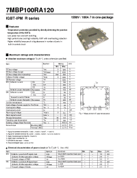 Datasheet 7MBP100RA120 manufacturer Fuji