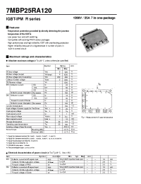 Datasheet 7MBP25RA120 manufacturer Fuji