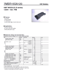 Datasheet 7MBR15SA120 manufacturer Fuji