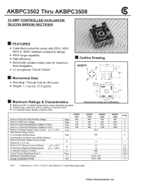 Datasheet AKBPC3503 manufacturer Fuji