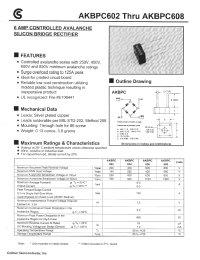 Datasheet AKBPC602 manufacturer Fuji