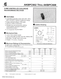 Datasheet AKBPC604 manufacturer Fuji