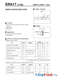 Datasheet ERA17-04 manufacturer Fuji