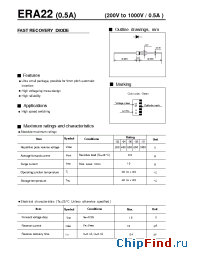 Datasheet ERA22-04 manufacturer Fuji