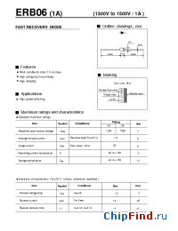 Datasheet ERB06-13 manufacturer Fuji