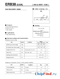 Datasheet ERB38-04 manufacturer Fuji