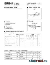 Datasheet ERB44-02 manufacturer Fuji