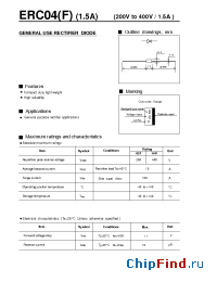 Datasheet ERC04-02F manufacturer Fuji