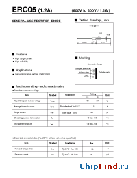 Datasheet ERC05-06 manufacturer Fuji