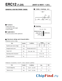 Datasheet ERC12-06 manufacturer Fuji