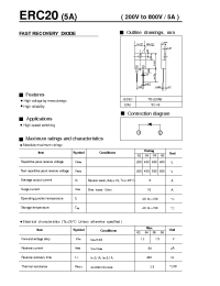 Datasheet ERC20 manufacturer Fuji