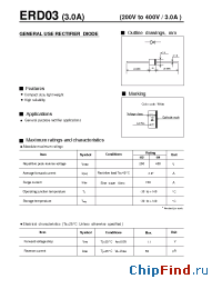 Datasheet ERD03-02 manufacturer Fuji
