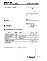 Datasheet ERD28-06 manufacturer Fuji