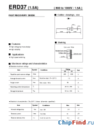 Datasheet ERD37-08 manufacturer Fuji