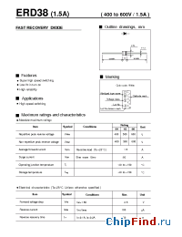 Datasheet ERD38-04 manufacturer Fuji