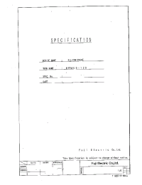 Datasheet ERW09-120 manufacturer Fuji