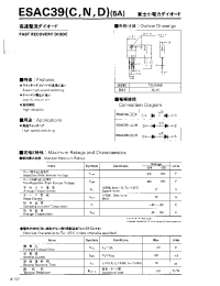 Datasheet ESAC39C manufacturer Fuji