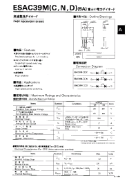 Datasheet ESAC39MN производства Fuji