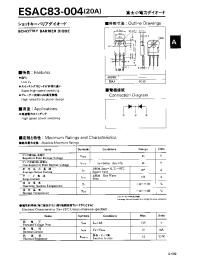 Datasheet ESAC83-004 manufacturer Fuji