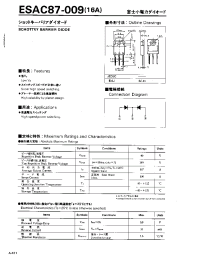 Datasheet ESAC87-009 manufacturer Fuji