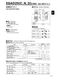 Datasheet ESAD25N производства Fuji