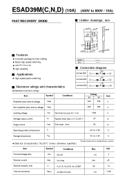 Datasheet ESAD39M manufacturer Fuji