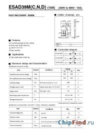 Datasheet ESAD39M-04C manufacturer Fuji