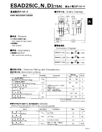 Datasheet ESAD39N производства Fuji