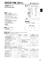 Datasheet ESC011M-15 manufacturer Fuji
