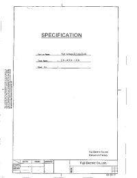 Datasheet ESJA53-16A manufacturer Fuji