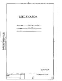 Datasheet ESJA82-10A manufacturer Fuji