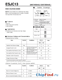 Datasheet ESJC13-12B производства Fuji