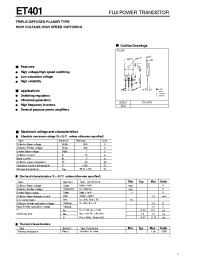Datasheet ET401 manufacturer Fuji