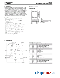 Datasheet FA3686V manufacturer Fuji