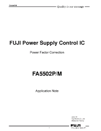 Datasheet FA5502 manufacturer Fuji