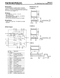 Datasheet FA7616CPV manufacturer Fuji
