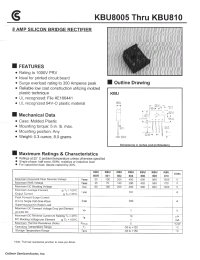 Datasheet KBU810 manufacturer Fuji