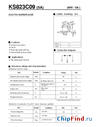 Datasheet KS823C09 manufacturer Fuji