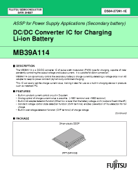 Datasheet MB39A114PFV производства Fuji