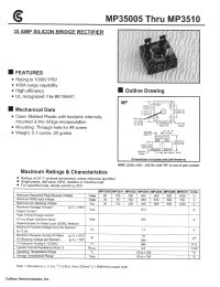 Datasheet MP3510 производства Fuji