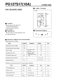 Datasheet PG127S17 manufacturer Fuji