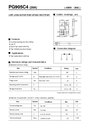 Datasheet PG905C4 производства Fuji