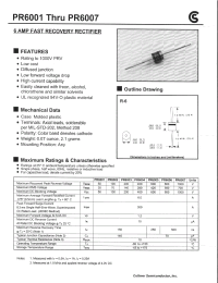 Datasheet PR6007 manufacturer Fuji