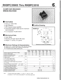 Datasheet RKBPC35005 manufacturer Fuji